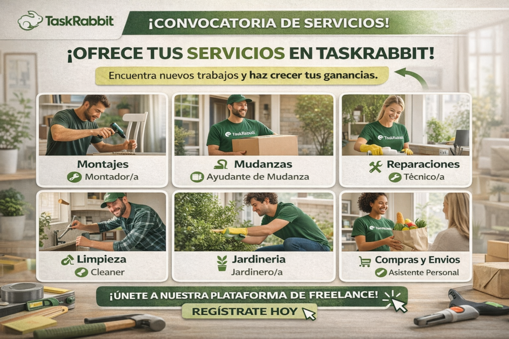 💁 Convocatoria de Servicios en TaskRabbit